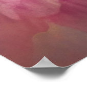 ピンク色の花を持つ夢のような蝶 ポスター (角)