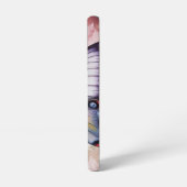 ピンク色の花を持つ夢のような蝶 SAMSUNG GALAXYケース (左側面)