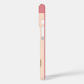 ピンク色の花を持つ月の女性 Case-Mate iPhoneケース (裏面 / 左)