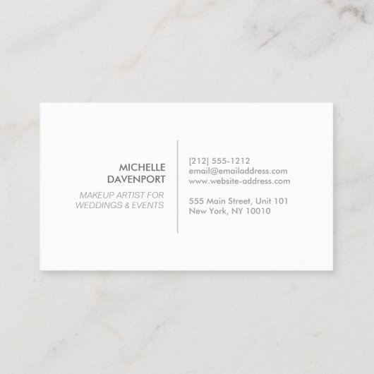 ピンク色の花を持つ白黒のパターン美しい 名刺 (裏面)