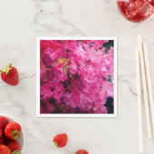 ピンク色の花パーティー スタンダードカクテルナプキン (インサイチュ)