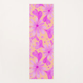 ピンク色の花ヨガマット ヨガマット (正面)