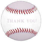 ピンク色の花女パーソナライズされた子 ソフトボール (裏面)