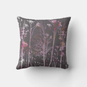 ピンク色の花抽象芸術 クッション (裏面)