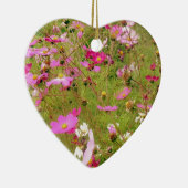 ピンク色の花畑 セラミックオーナメント (右)