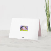 ピンク色の花素晴らしの球形桜 カード (裏面)