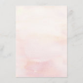 ピンク色の花結婚の情報 エンクロージャーカード (裏面)