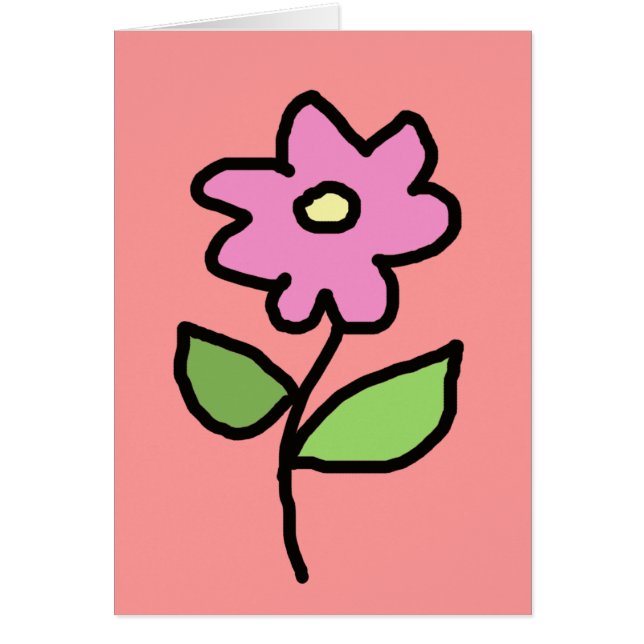 ピンク色の花 (正面)