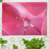 ピンク色の花 キッチンタオル (折り畳み)