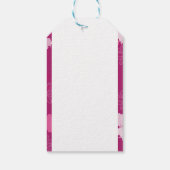 ピンク色の花 ギフトタグ (裏面)