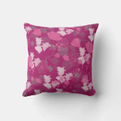 ピンク色の花 クッション (裏面)