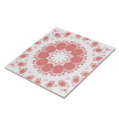 ピンク色の花 タイル (側面)