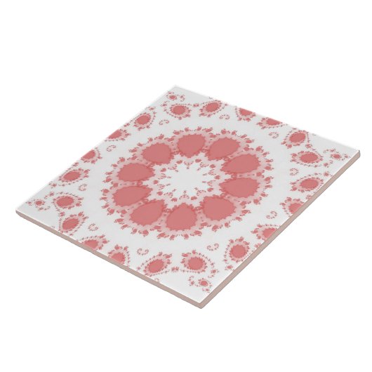 ピンク色の花 タイル (側面)