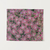 ピンク色の花 タペストリー (正面(横))