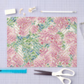 ピンク色の花(デザイン7のピンクシリーズ) 薄葉紙 (クラフト)