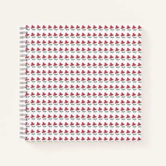 ピンク色の花 ノートブック (正面)