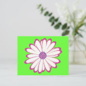 ピンク色の花 ポストカード (スタンド正面)