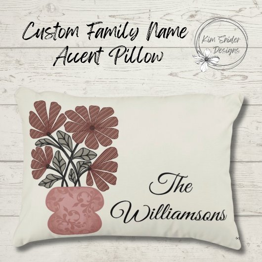 ピンク色の花（名前） アクセントクッション