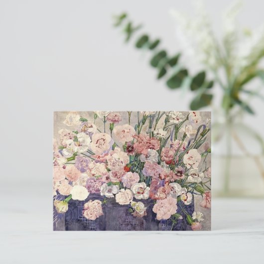 ピンク色の花by Mackintosh – はがき (スタンド正面)