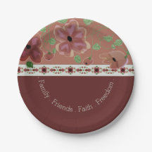 ピンク色の茶色と薄い緑モダン