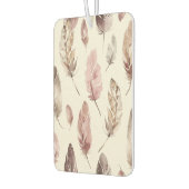 ピンク色の茶色の羽 カーエアーフレッシュナー (左)