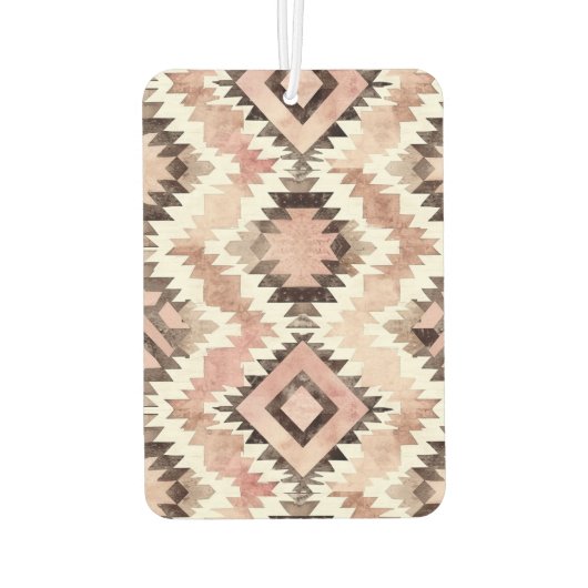 ピンク色の茶色の羽 カーエアーフレッシュナー (裏面)