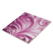 ピンク色の華やかなセラミックタイル タイル (側面)