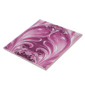 ピンク色の華やかなセラミックタイル タイル (側面)