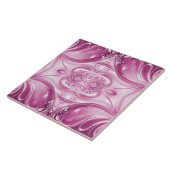 ピンク色の華やかなセラミックタイル タイル (側面)