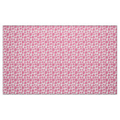 ピンク色の蓮の花模様 ファブリック (ファットクウォーター)