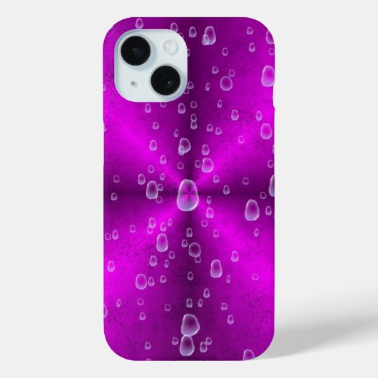 ピンク色の虹(雨滴) Case-Mate iPhoneケース (裏面)