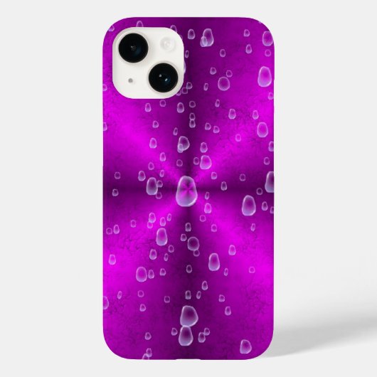 ピンク色の虹(雨滴) Case-Mate iPhoneケース (裏面)
