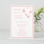 ピンク色の蝶ハート結婚デザイン プログラム (スタンド正面)