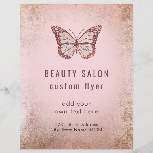 ピンク色の蝶 チラシ (正面)