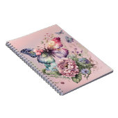 ピンク色の蝶 ノートブック (右側)