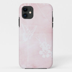 ピンク色の蝶 iPhone 11 ケース