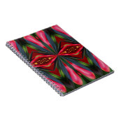 ピンク色の赤い図形抽象芸術アートノートブック ノートブック (右側)