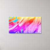 ピンク色の赤い引き伸モダンばしキャンバス印刷 キャンバスプリント (正面)