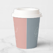 ピンク色の赤ちゃんシャワー性別 紙コップ (右)