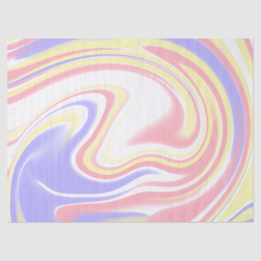 ピンク色の赤ストライプ紫モダンのカスタム 薄葉紙 (正面)