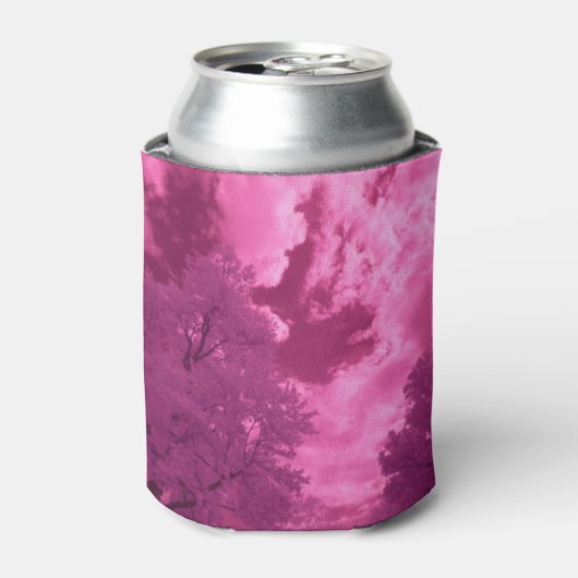 ピンク色の赤外クラウド 缶クーラー (缶正面)