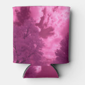 ピンク色の赤外クラウド 缶クーラー (正面)