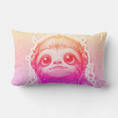 ピンク色の輝きクール、ストリーム33 x 53綿 アウトドアクッション (裏面)