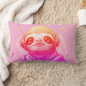 ピンク色の輝きクール、ストリーム33 x 53綿 ランバークッション (ブランケット)