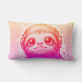 ピンク色の輝きクール、ストリーム33 x 53 ランバークッション (裏面)