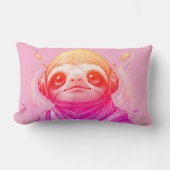 ピンク色の輝きクール、ストリーム33 x 53 ランバークッション (正面)