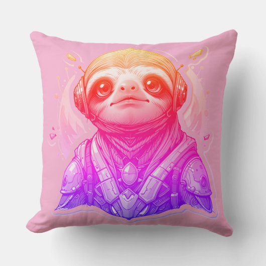 ピンク色の輝きクール、ストリーム51 x 51 クッション (正面)