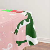 ピンク色の醜いクリスマスツリー テーブルクロス (インサイチュ)