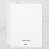 ピンク色の野生の花々はすぐにグリーティングアートを愛する シーズンカード (裏面)