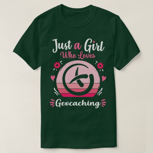 ピンク色の野菜が大好きな女の子のレトロ Tシャツ (デザイン正面)